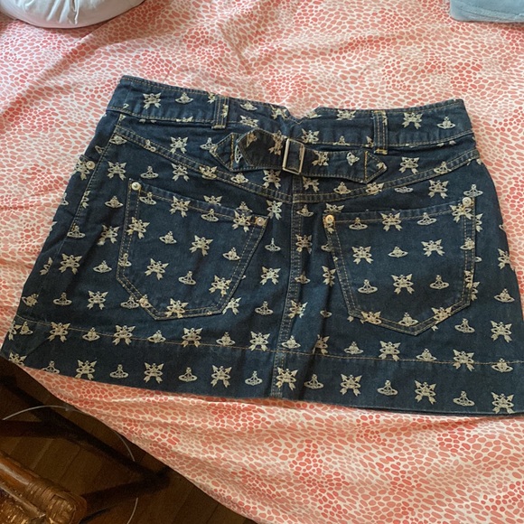 Vivienne Westwood red label denim monogram skirt - Picture 3 of 3